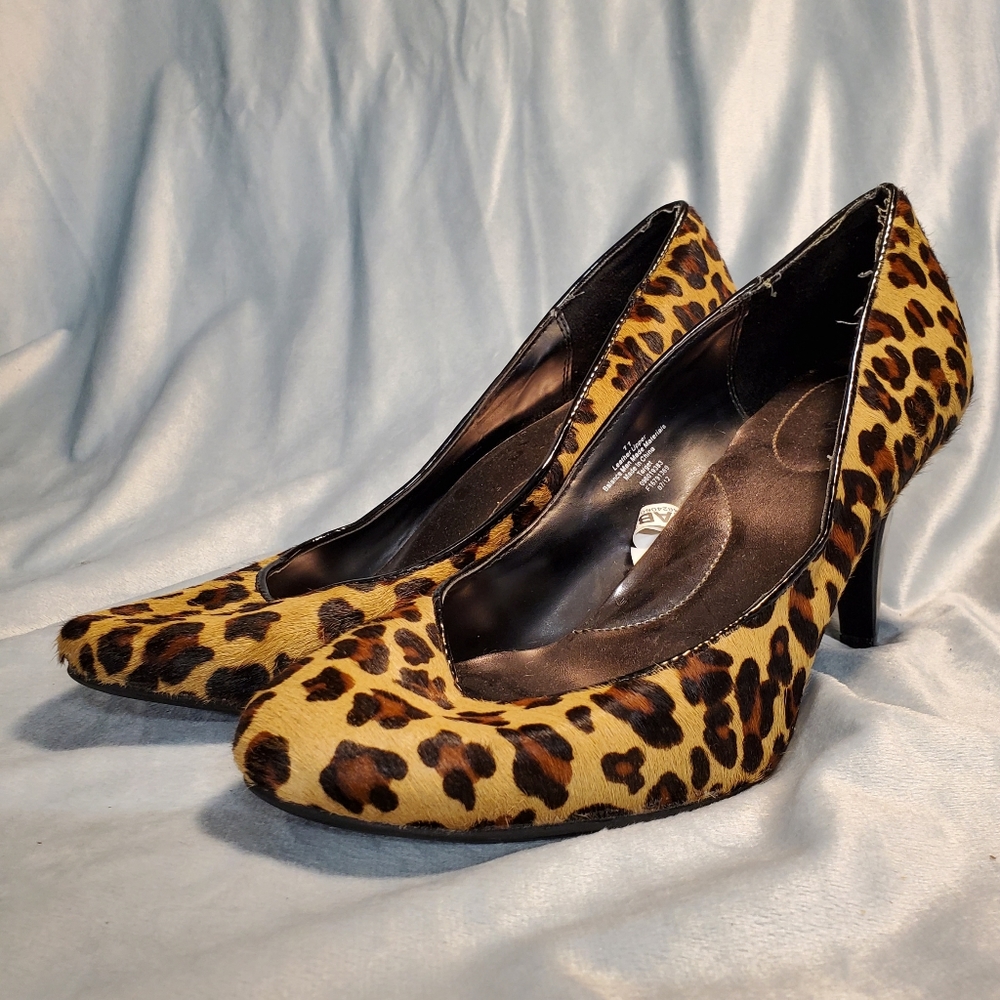 Leopard Fur Pumps
